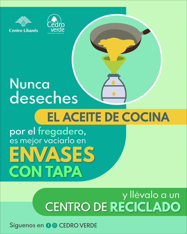 Centro Libanés Campaña Cedro Verde Acciones para conservar nuestro planeta